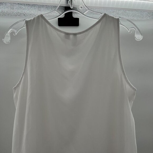 Elle Women's Textured Sleeveless Top White Size Small - Picture 7 of 9
